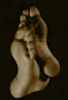 sepia toned feet